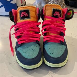 Nike Kids Sneakers - Neon Pink and Blue